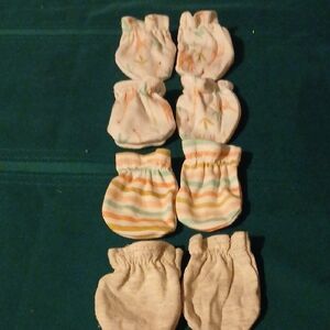 newborn baby scratch mittens